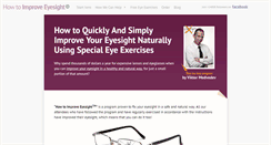 Desktop Screenshot of howtoimproveeyesight.com