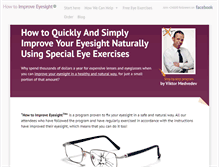 Tablet Screenshot of howtoimproveeyesight.com